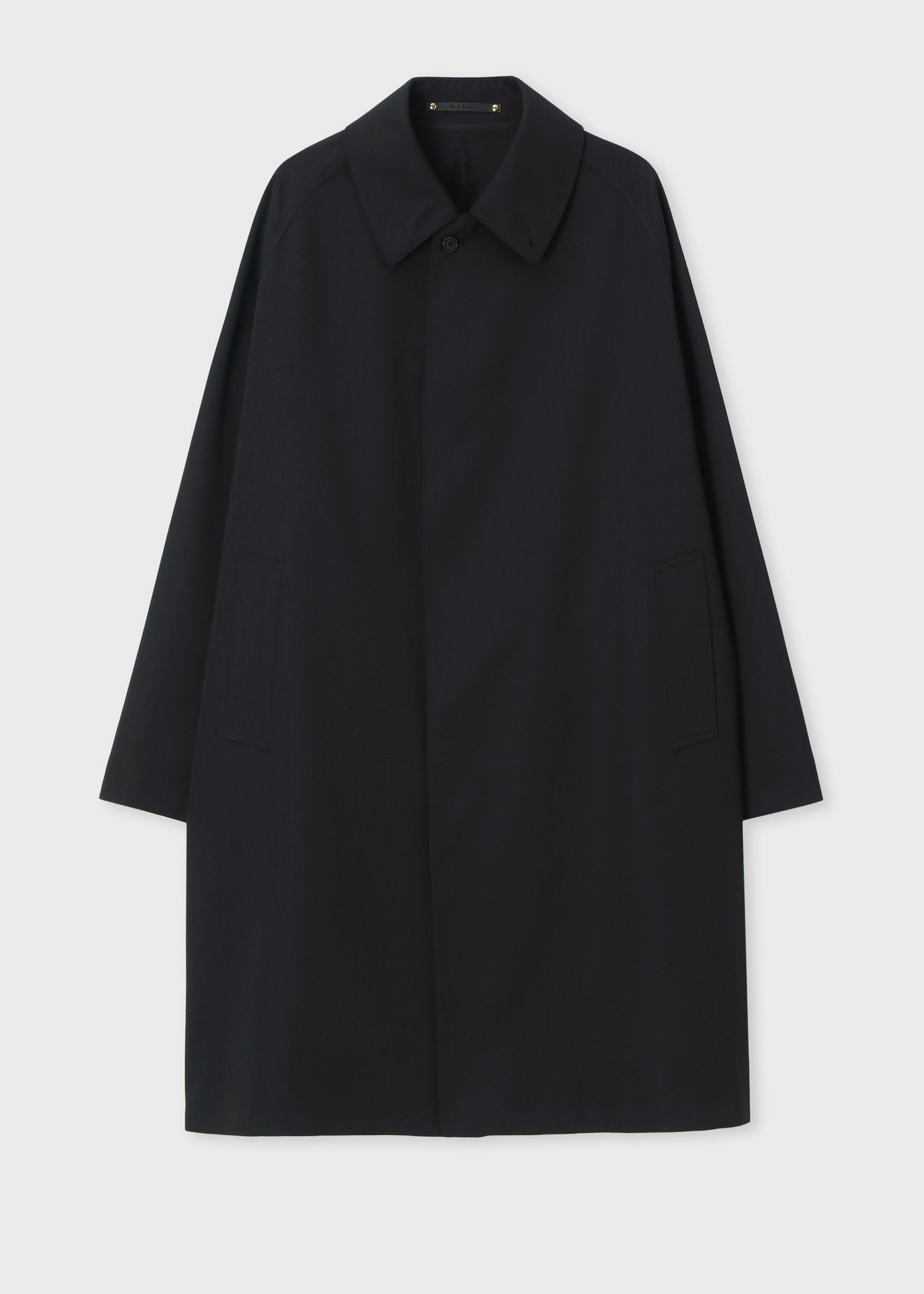 ウールブレンド ワイドシルエット ステンカラーコート ｜ポール・スミス