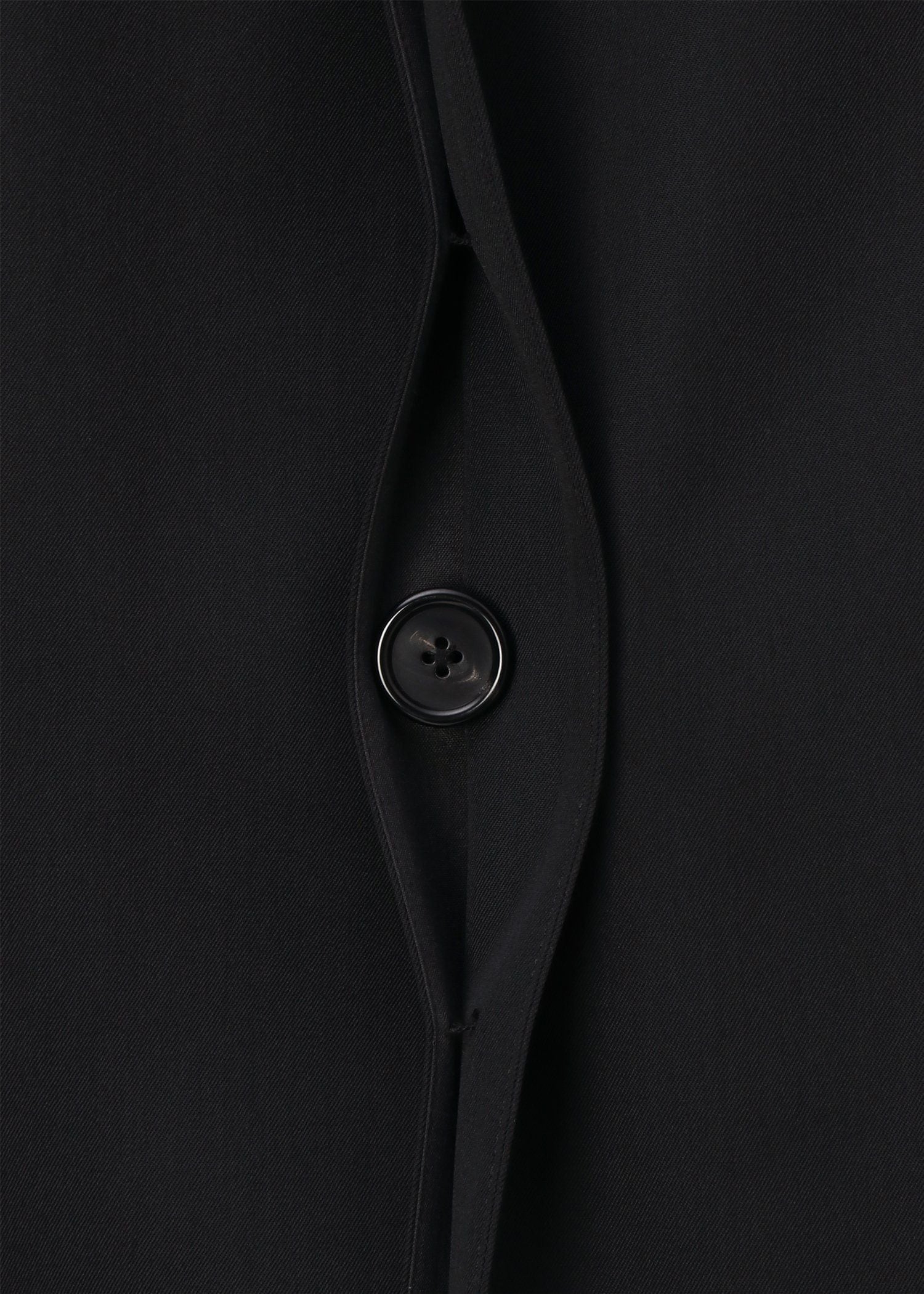 ウールブレンド ワイドシルエット ステンカラーコート