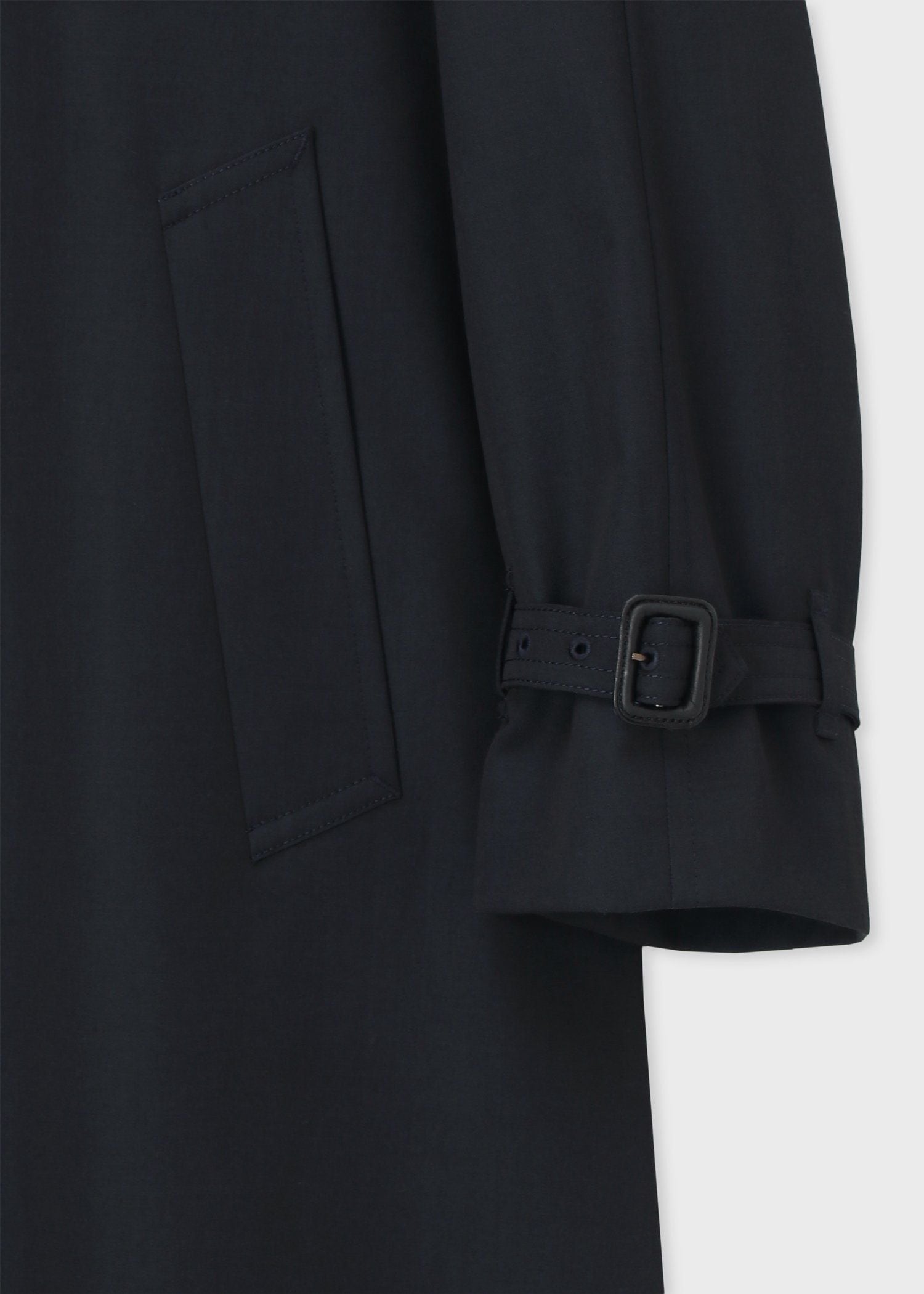 ウールブレンド ヘリテージ ダブルトレンチコート（ネイビー