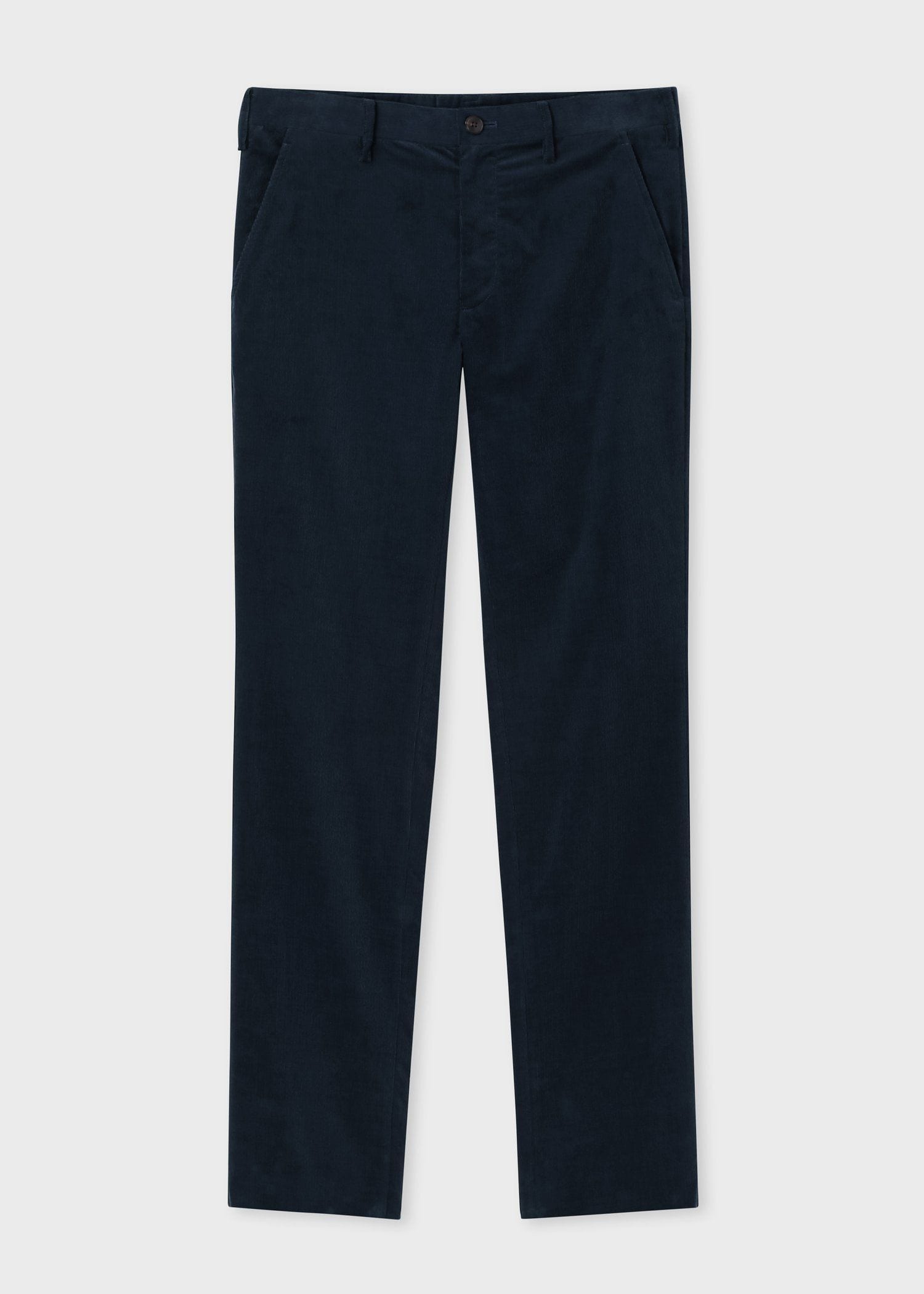 ナローウェールコーデュロイ テーパード トラウザーズ（ネイビー