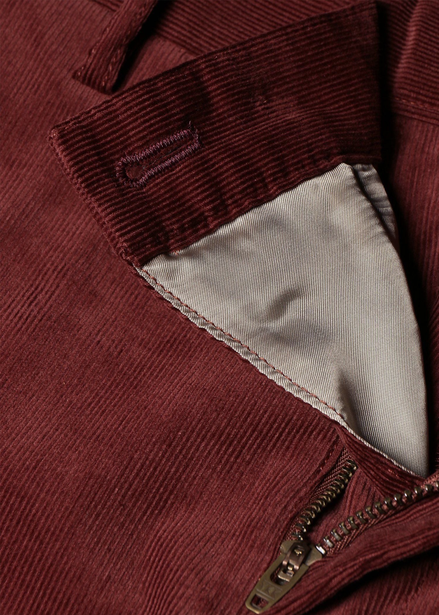 ナローウェールコーデュロイ テーパード トラウザーズ