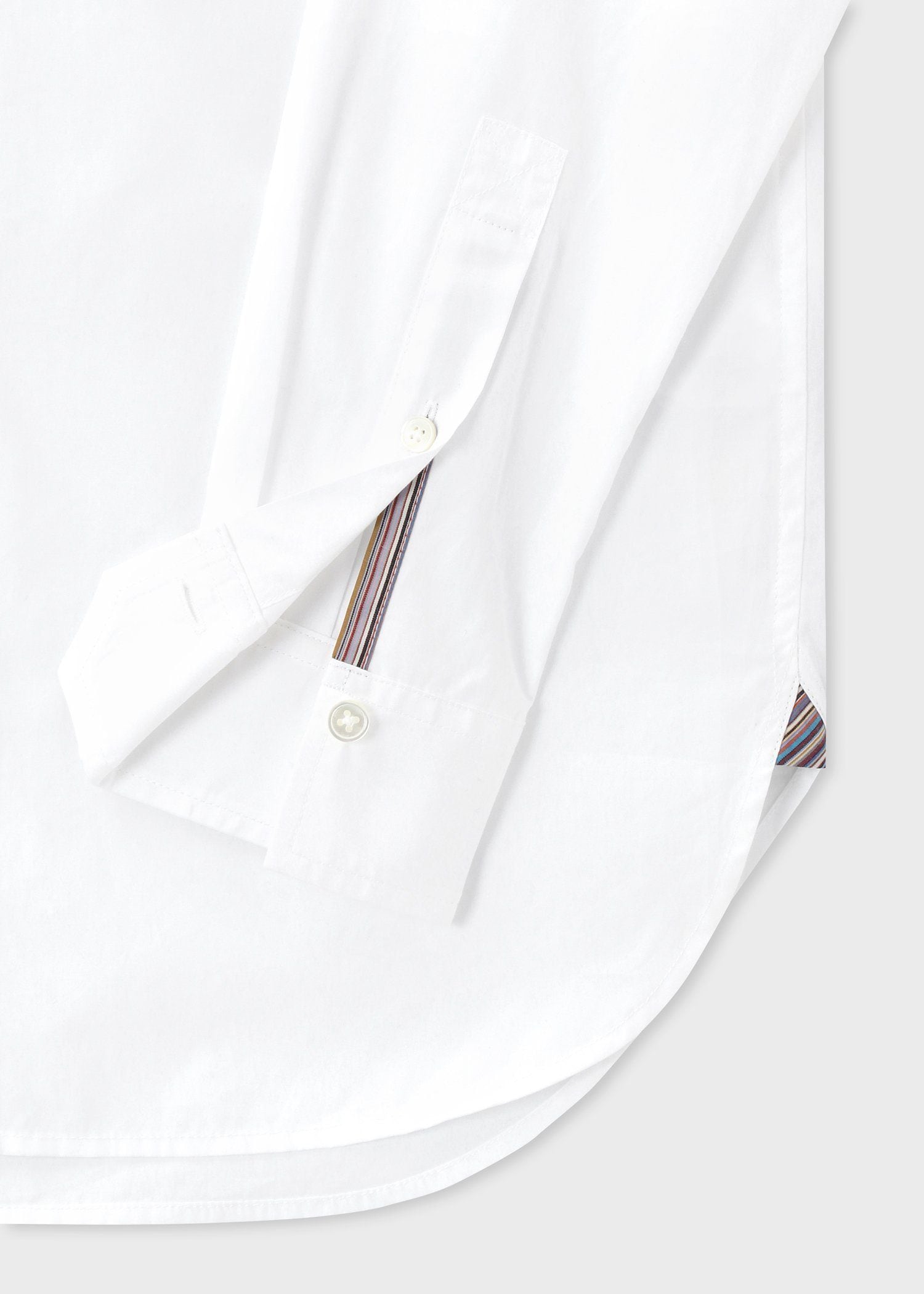 ウィメンズ  シグネチャーストライプ ポイント 長袖シャツ