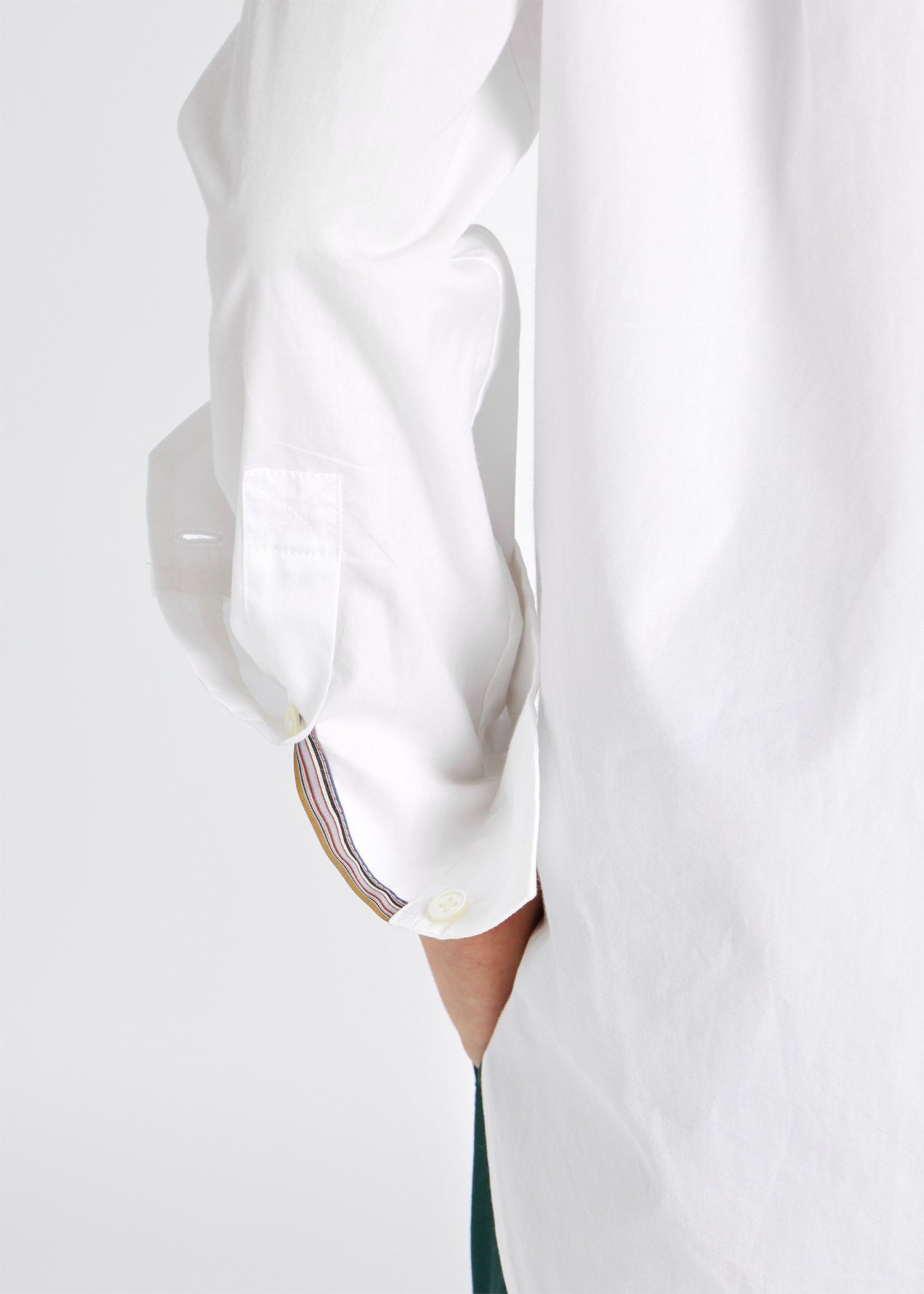 ウィメンズ  シグネチャーストライプ ポイント 長袖シャツ