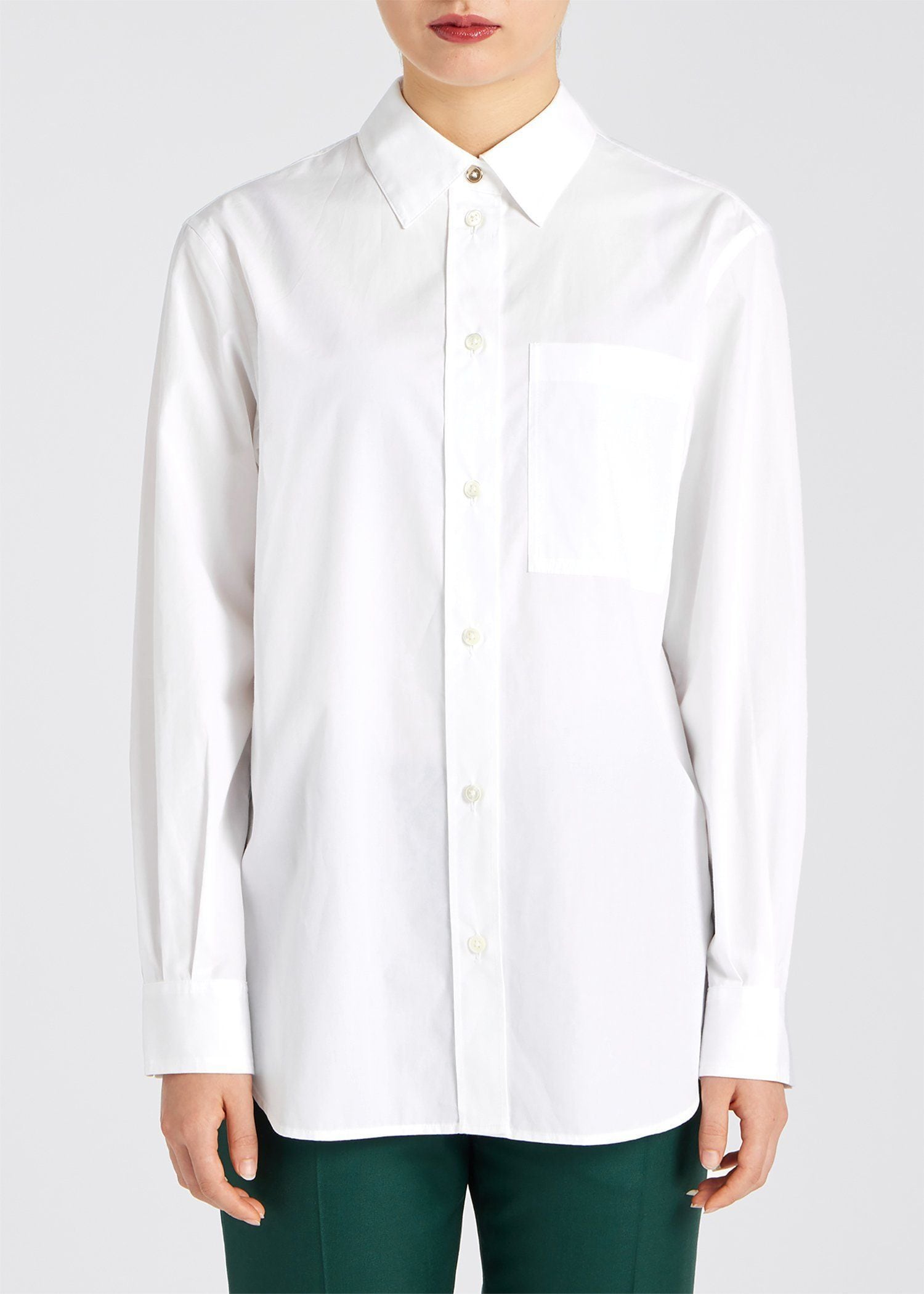 ウィメンズ  シグネチャーストライプ ポイント 長袖シャツ