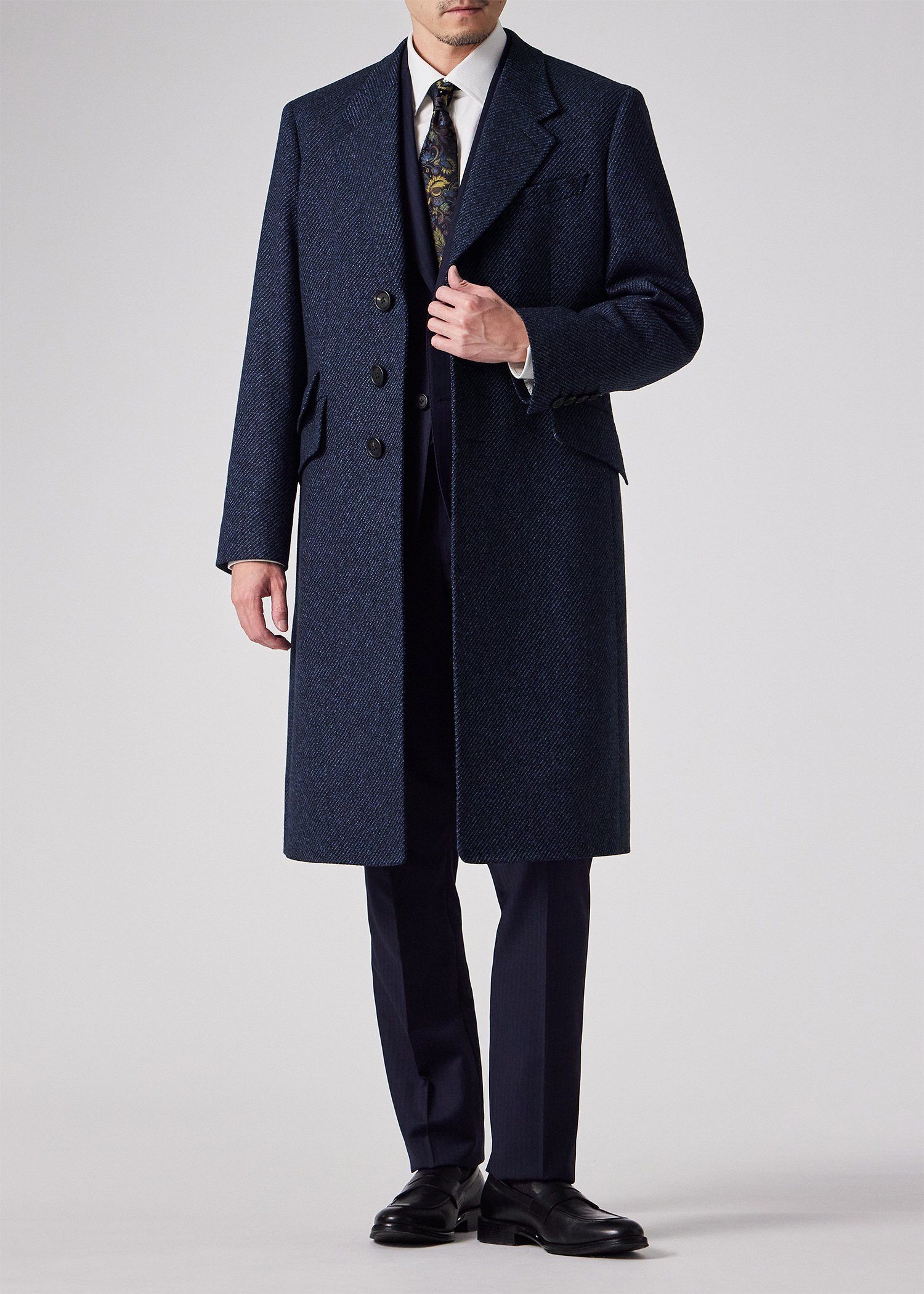 極美品✨ ポールスミス チェスターコート ユニオンジャック ウール ブルー S Paul Smith（ポールスミス）｜チェスターコート（ブルー系）一覧