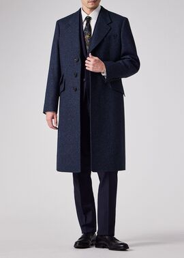 ウールカルゼ チェスターコート（ネイビー） ｜ポール・スミス