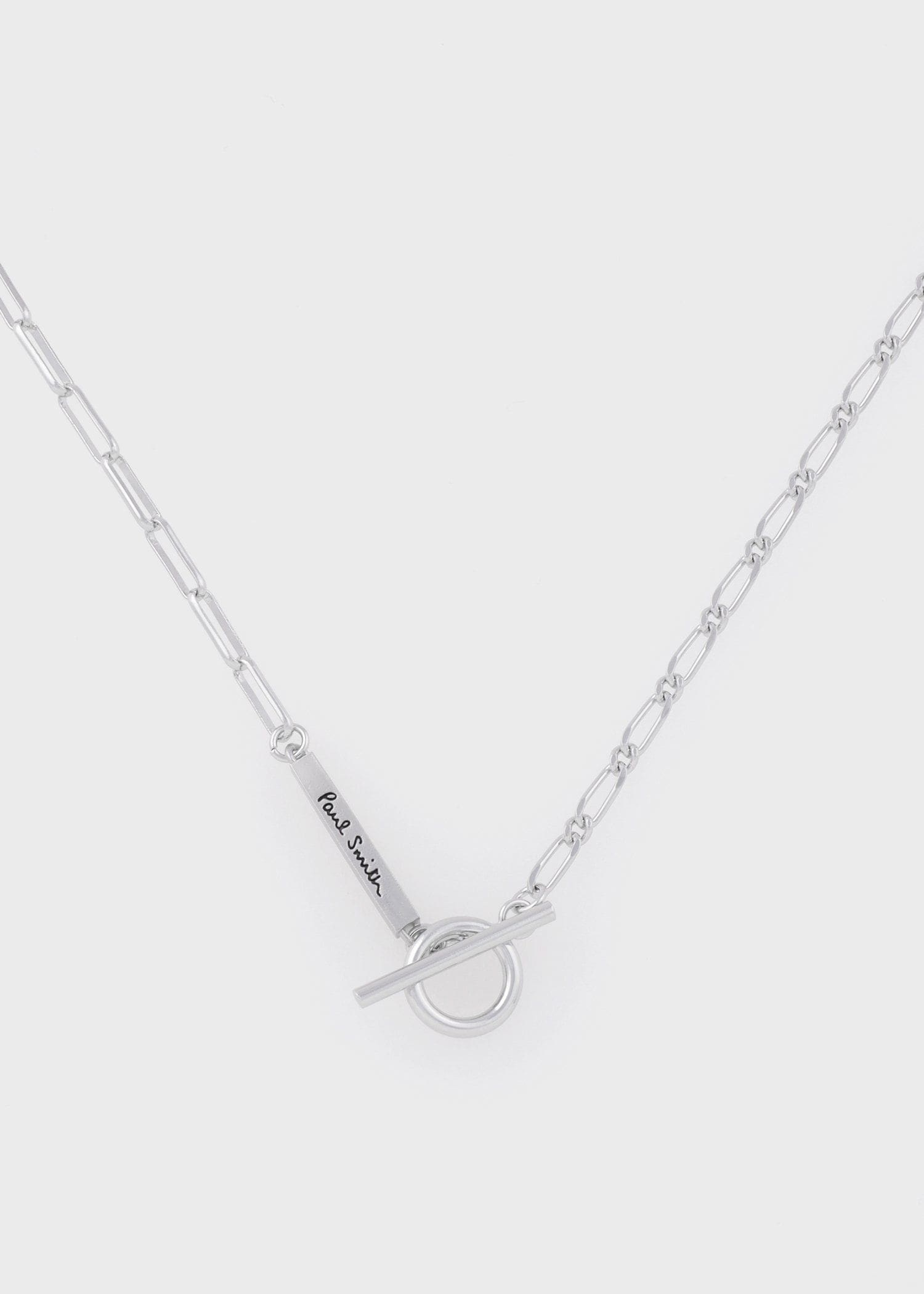 トグルクラスプ ロゴバー ネックレス ｜ポール・スミス