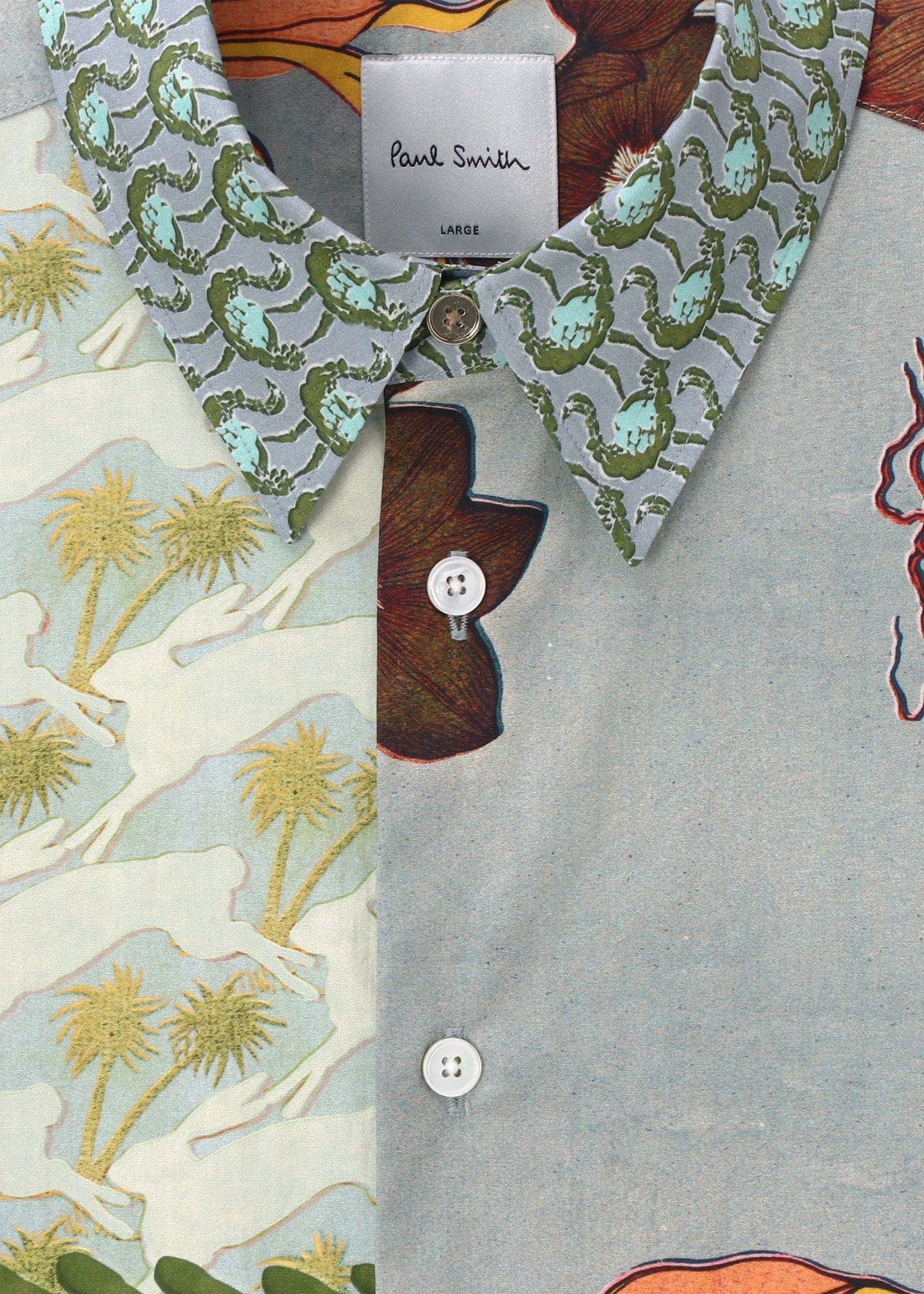 "Travel Collage" プリントシャツ