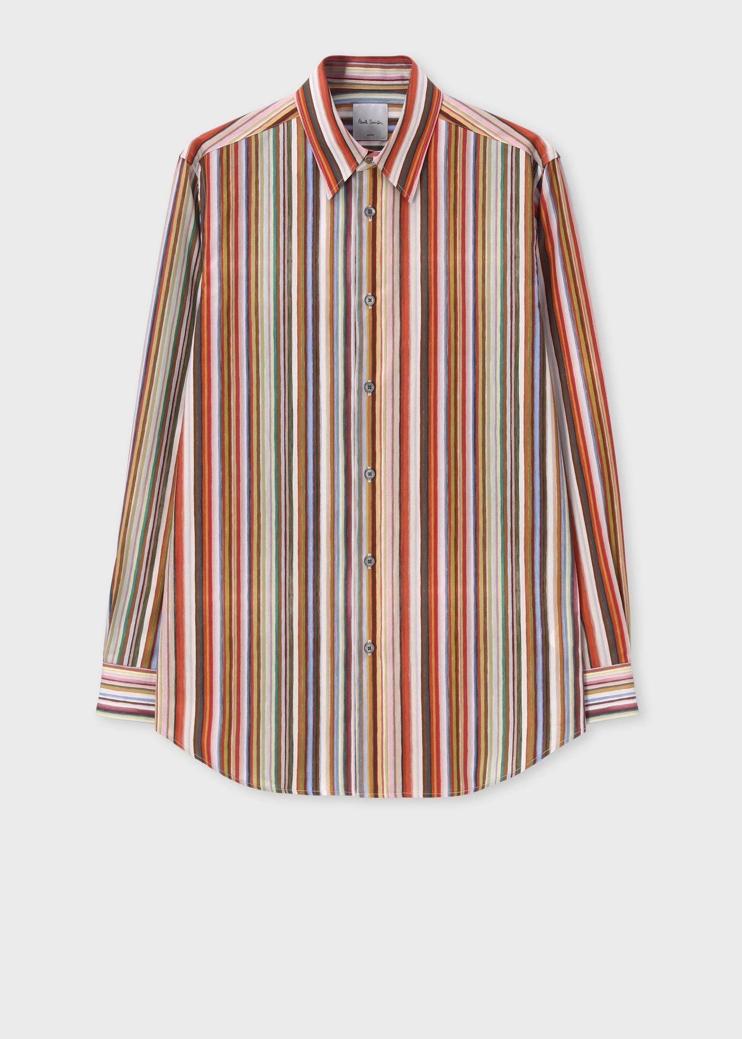 "Painted Signature Stripe" シャツ