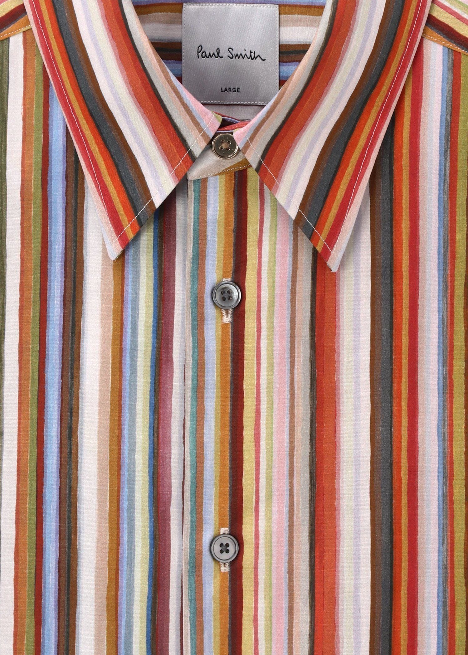 "Painted Signature Stripe" シャツ