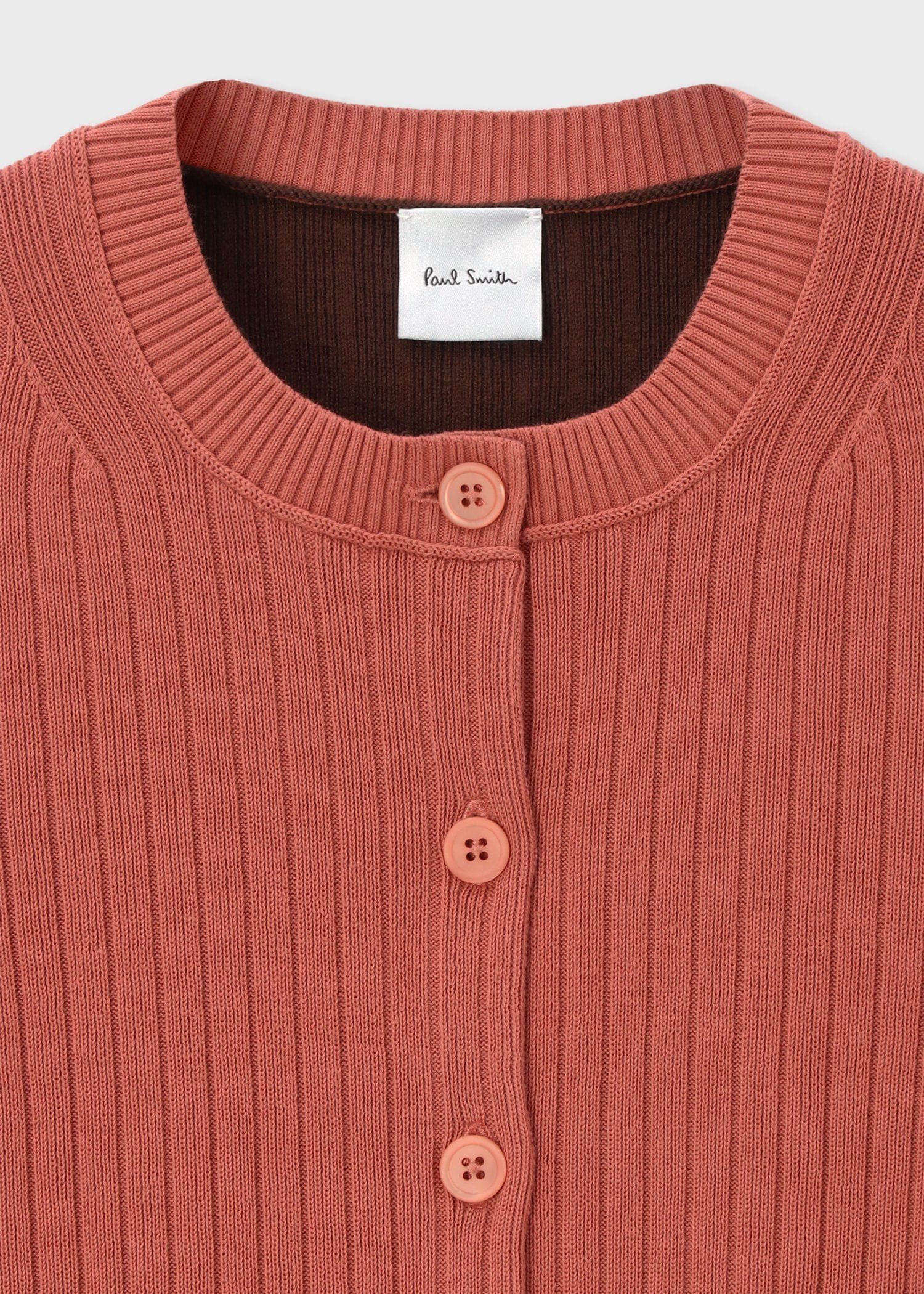 ウィメンズ バイカラー スリット カーディガン