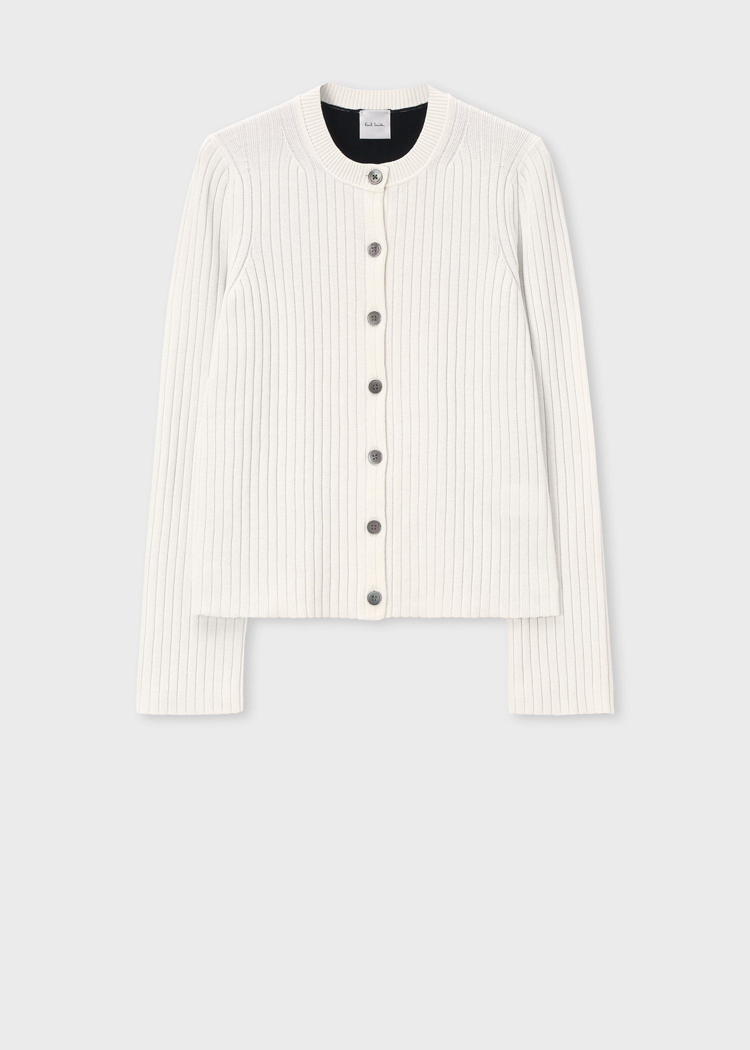 ウィメンズ バイカラー スリット カーディガン