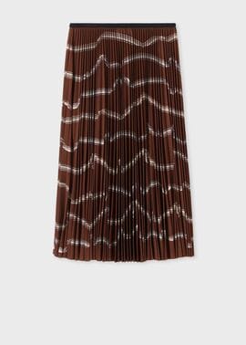 ウィメンズ "Signature Stripe" リボン プリーツスカート