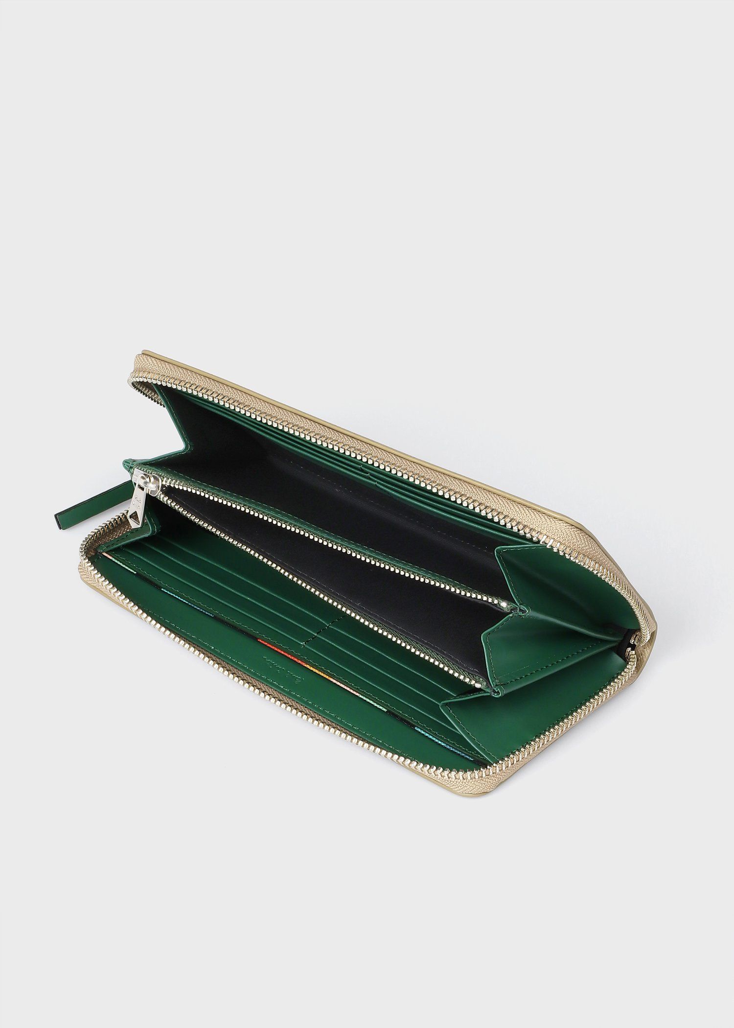 アーティストストライププラー ラウンドジップ長財布