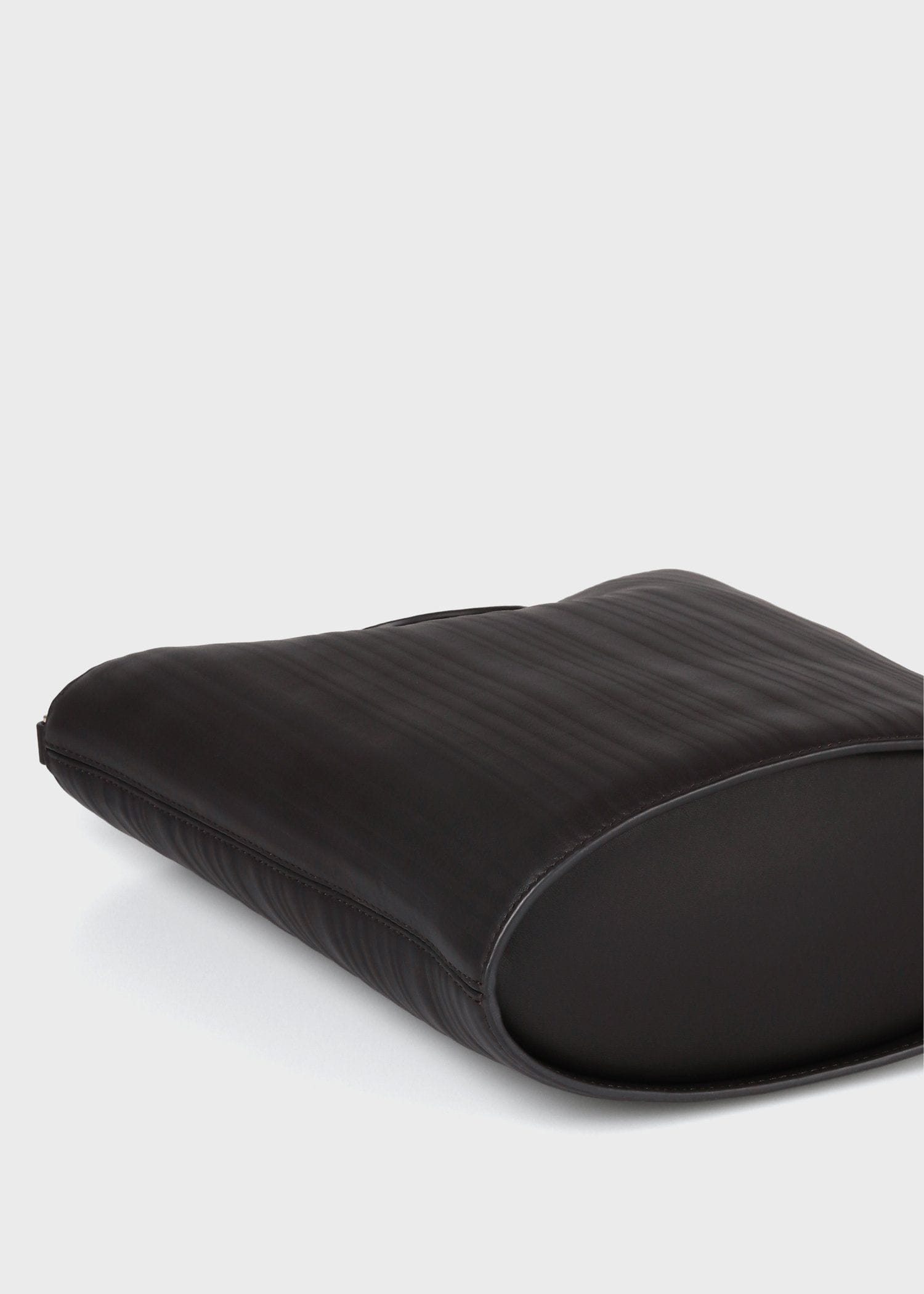 シャドーストライプ レザー 2WAY ラージハンドバッグ