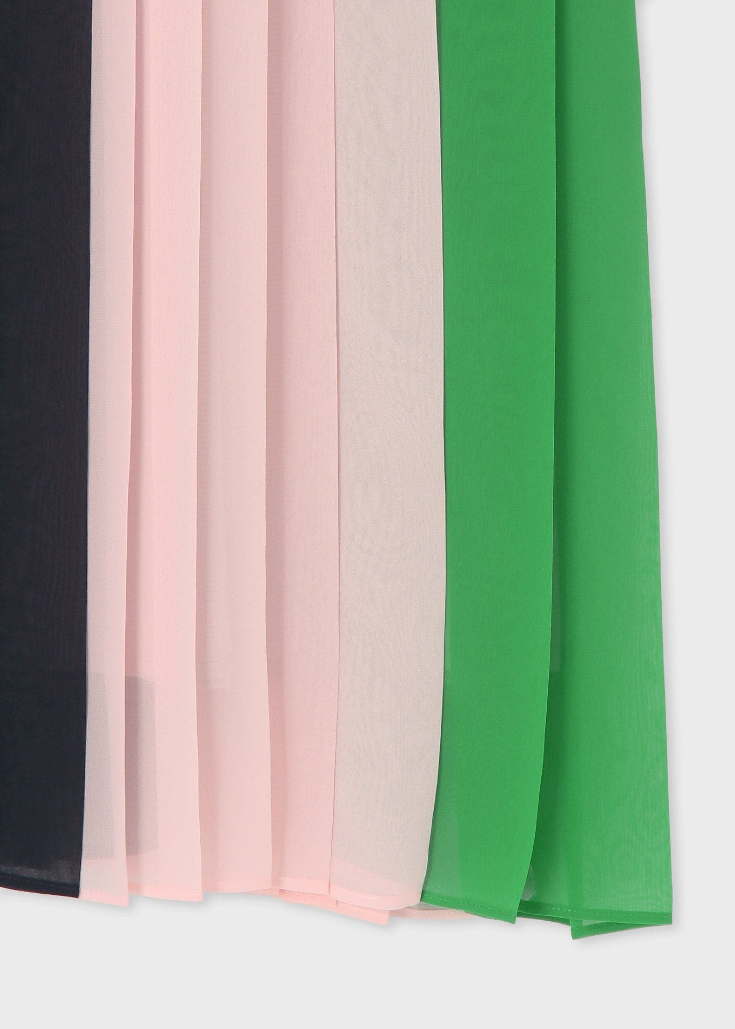 ウィメンズ ブロッキング プリーツ ワンピース