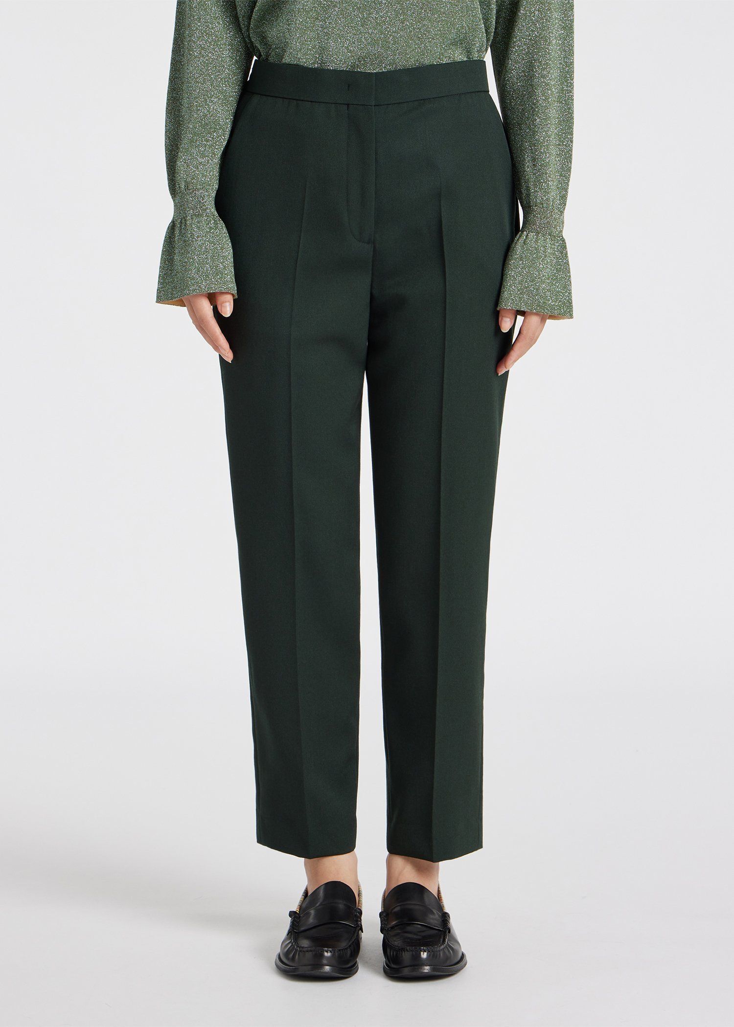 ウィメンズ ギャバ テーパードパンツ