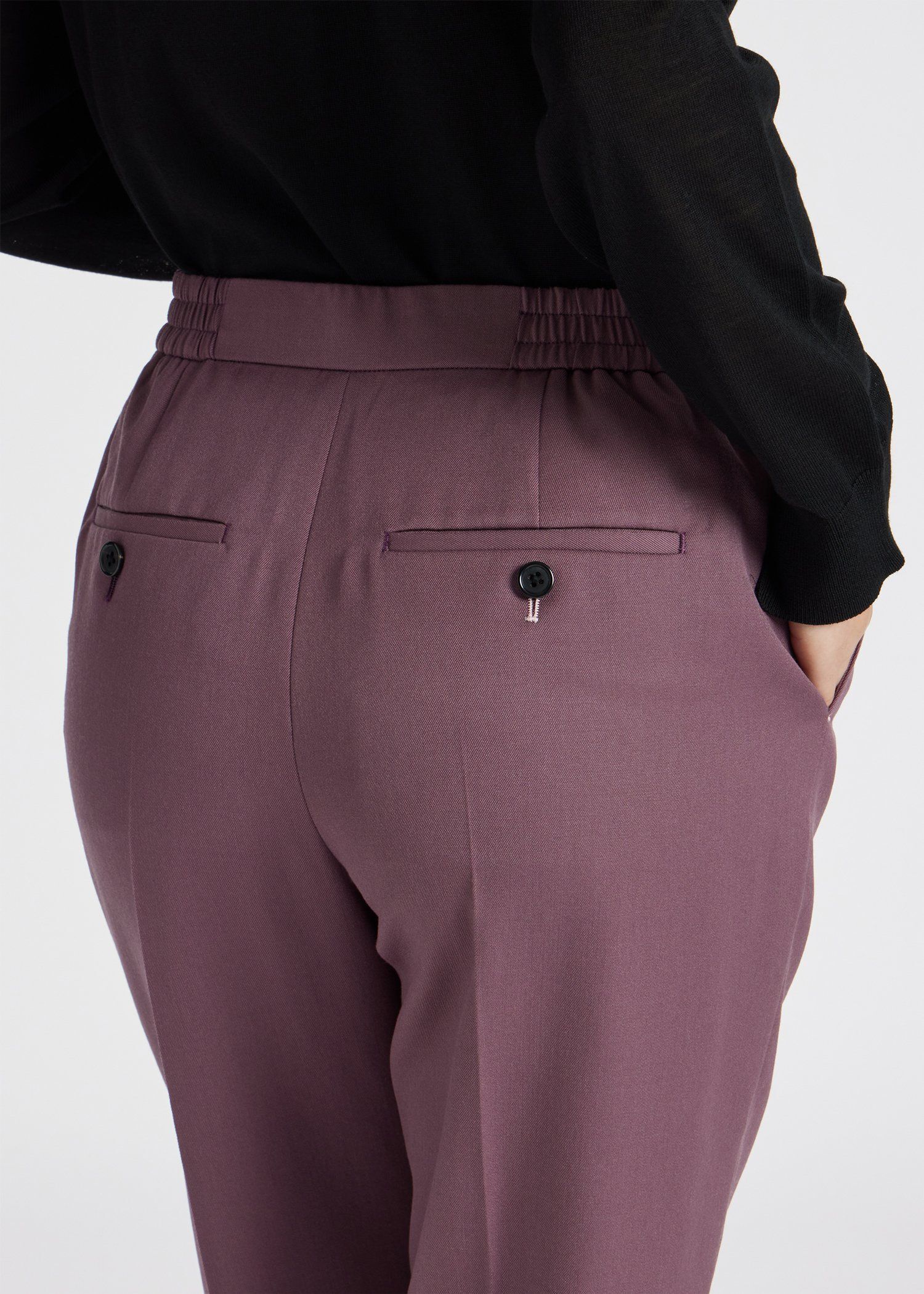 ウィメンズ ギャバ テーパードパンツ