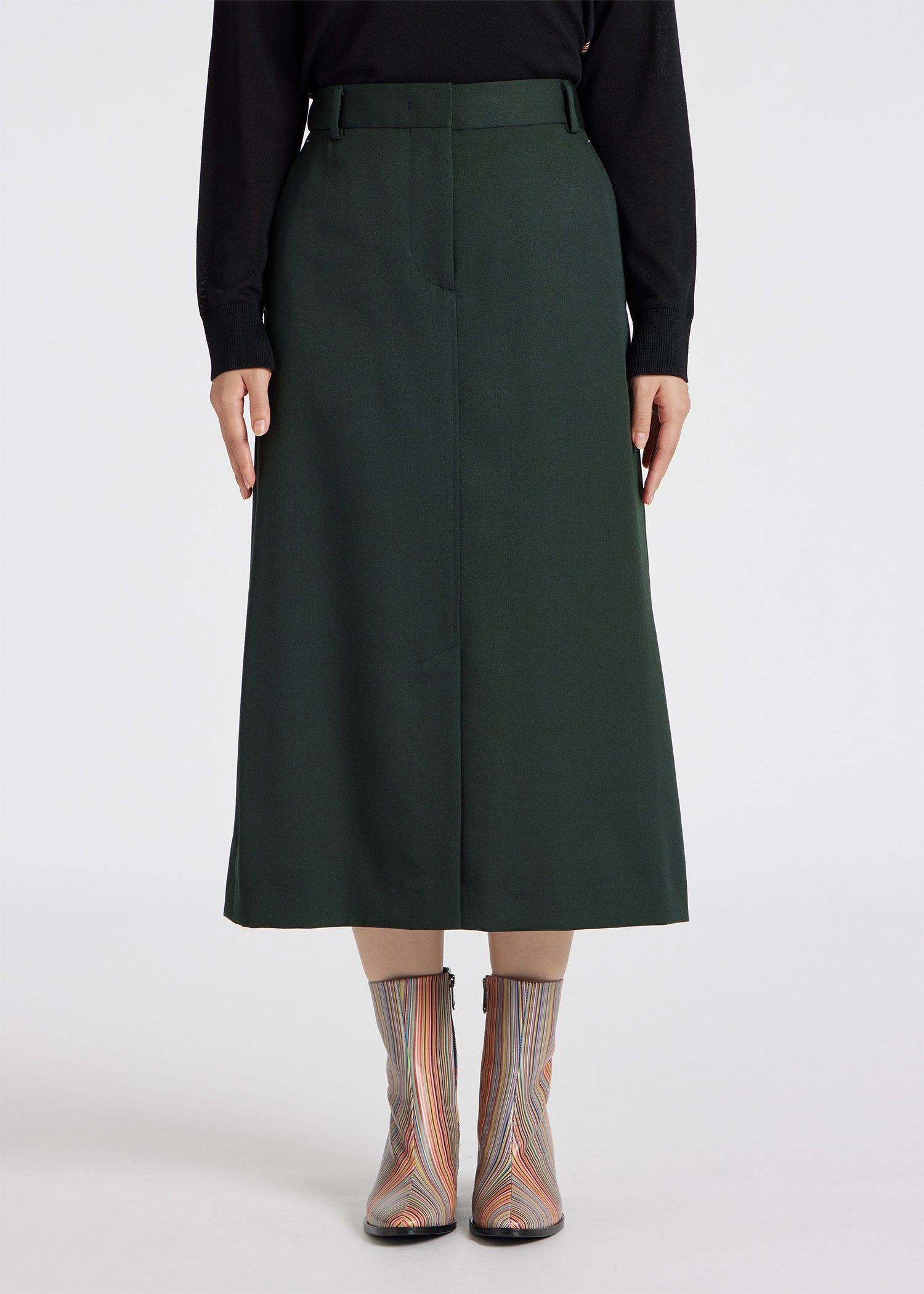 ウィメンズ ギャバ ストレートシルエット スカート