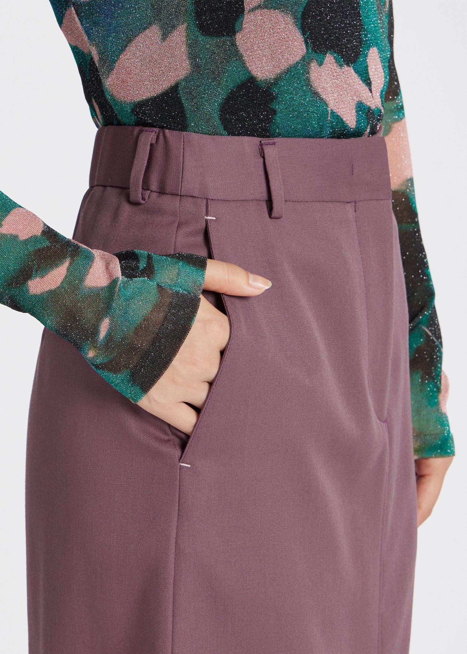 ウィメンズ ギャバ ストレートシルエット スカート