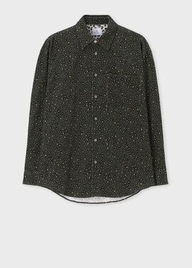 "Horseshoes" プリントコーデュロイシャツ