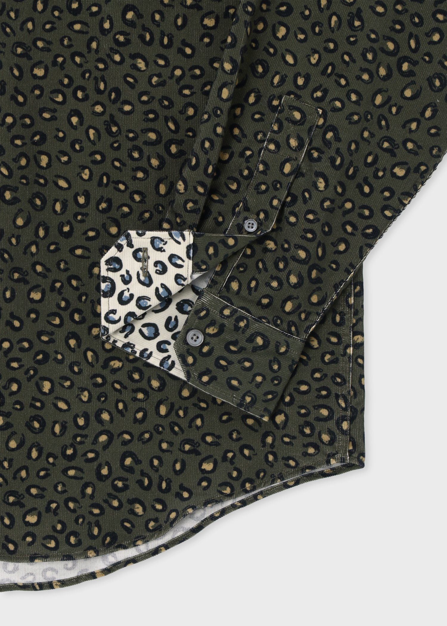 "Horseshoes" プリントコーデュロイシャツ