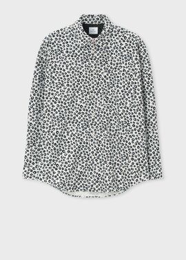 "Horseshoes" プリントコーデュロイシャツ