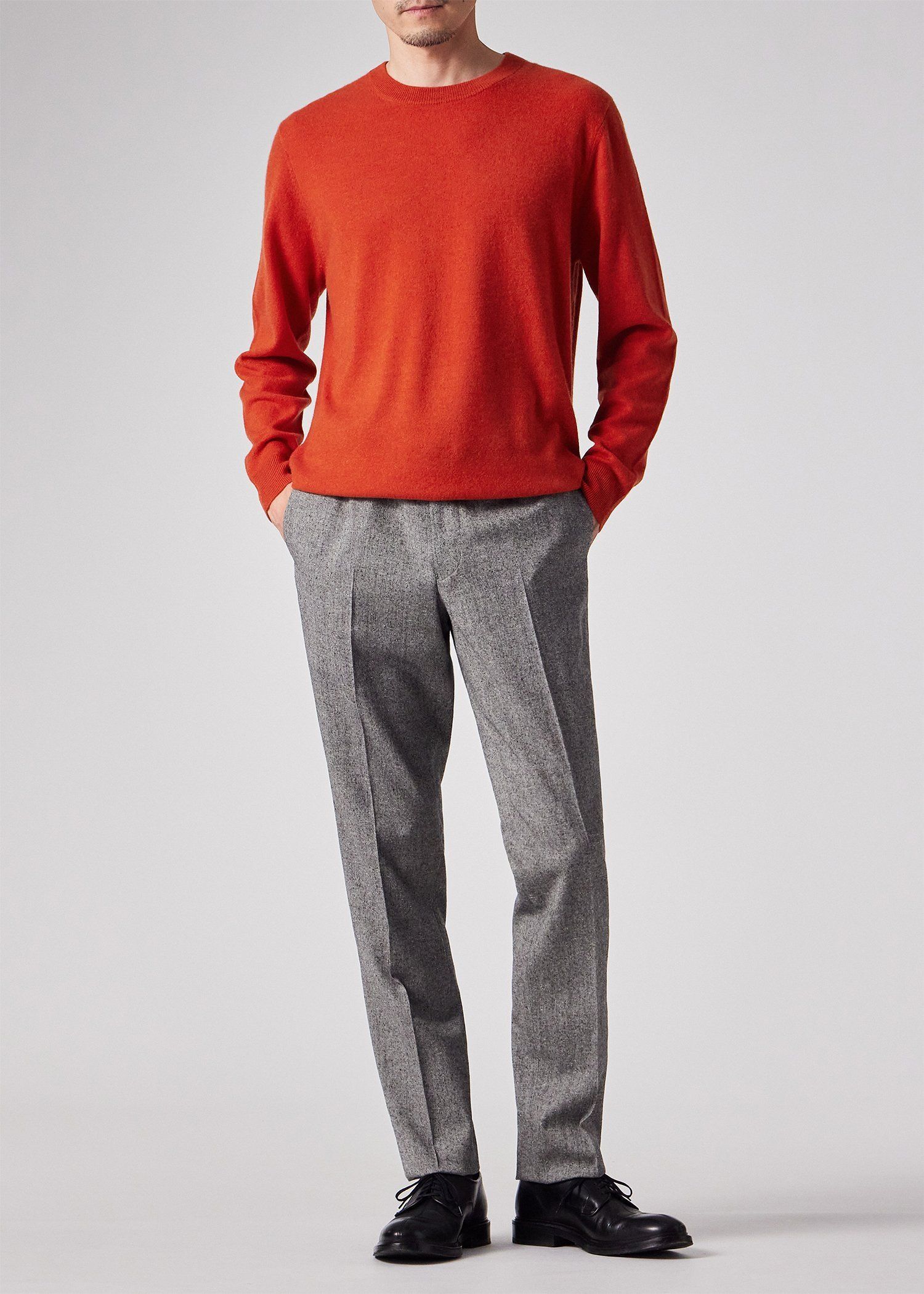 アーティストストライプポイント カシミヤ ニット