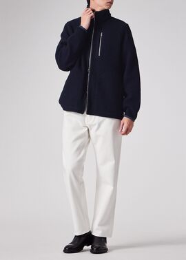 ボアフリース ジップアップブルゾン（ネイビー） ｜ポール・スミス