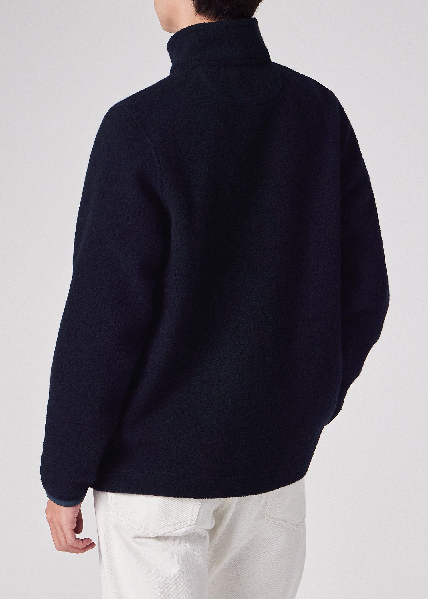 ボアフリース ジップアップブルゾン（ネイビー） ｜ポール・スミス