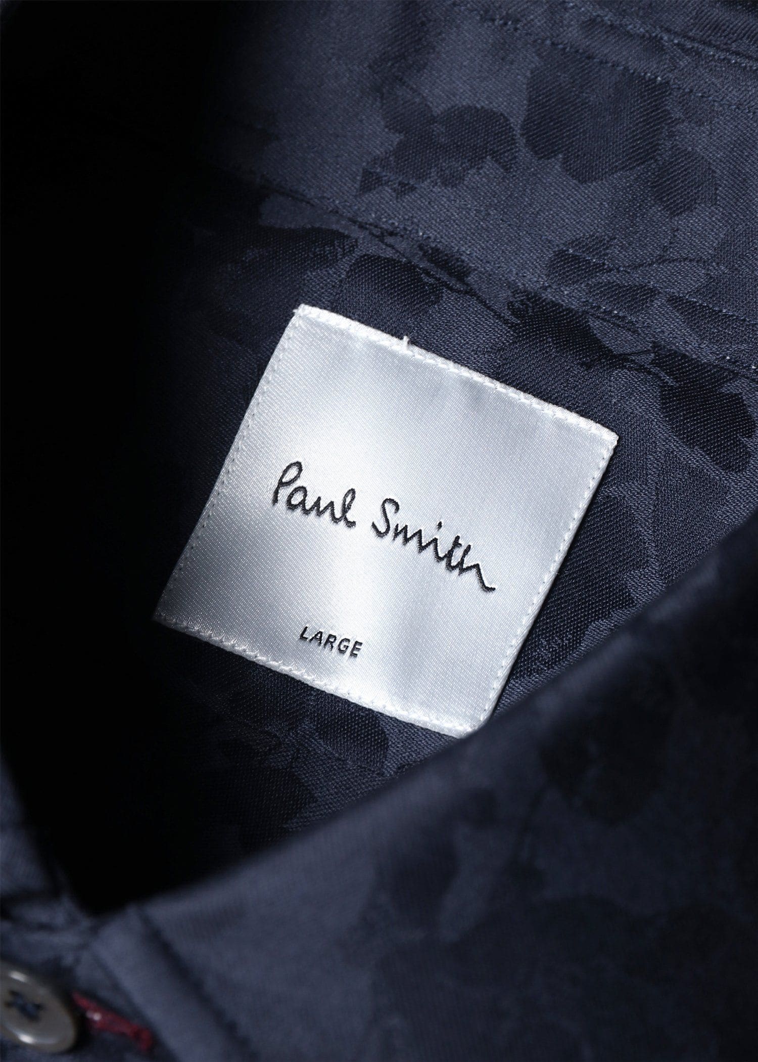 フローラルジャカード ドレスシャツ（ネイビー） ｜ポール・スミス