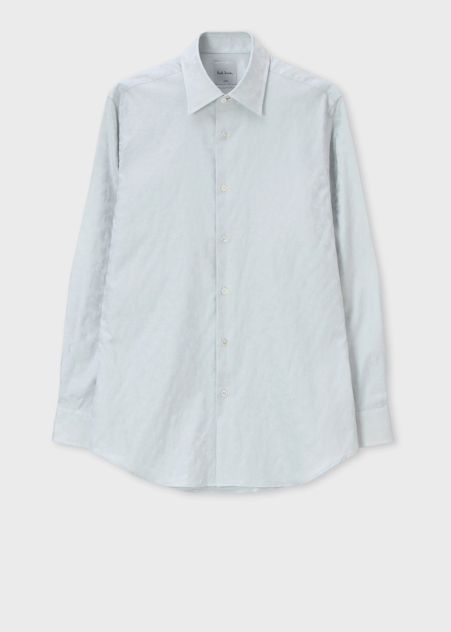 未使用 ポールスミス フローラルジャカード ドレスシャツ Mサイズ 白 フローラルジャカード ドレスシャツ（ホワイト） ｜ポール・スミス