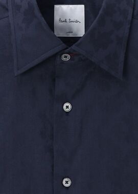 フローラルジャカード ドレスシャツ（ネイビー） ｜ポール・スミス