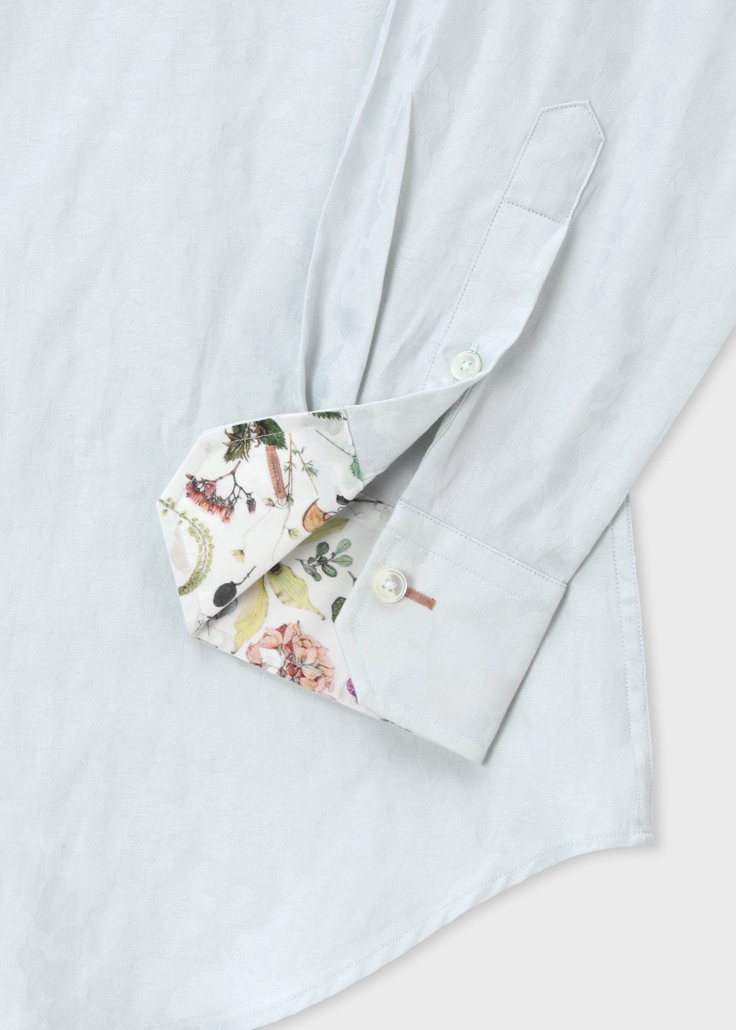 フローラルジャカード ドレスシャツ