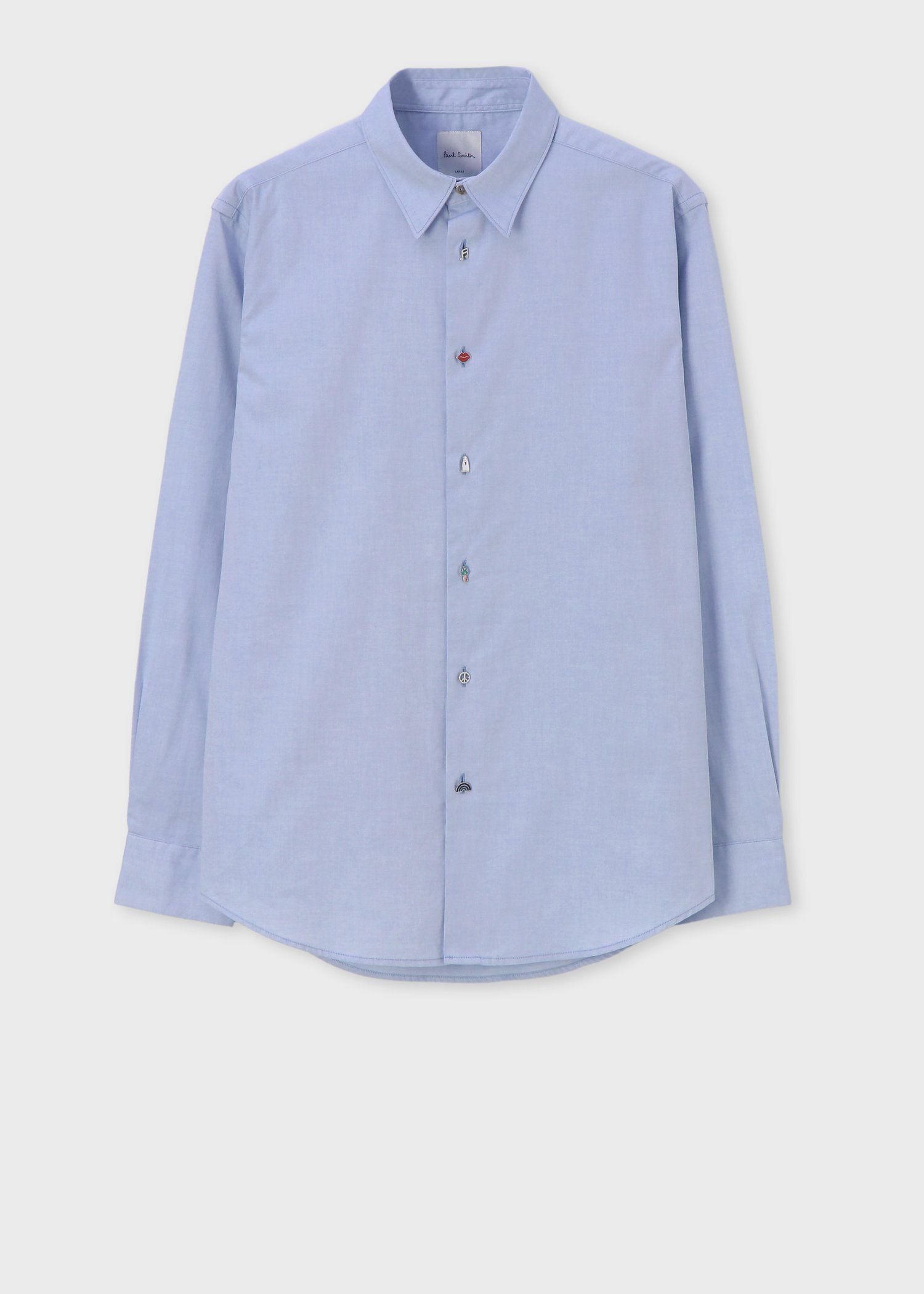 チャームボタン カジュアルシャツ（ホワイト） ｜ポール・スミス