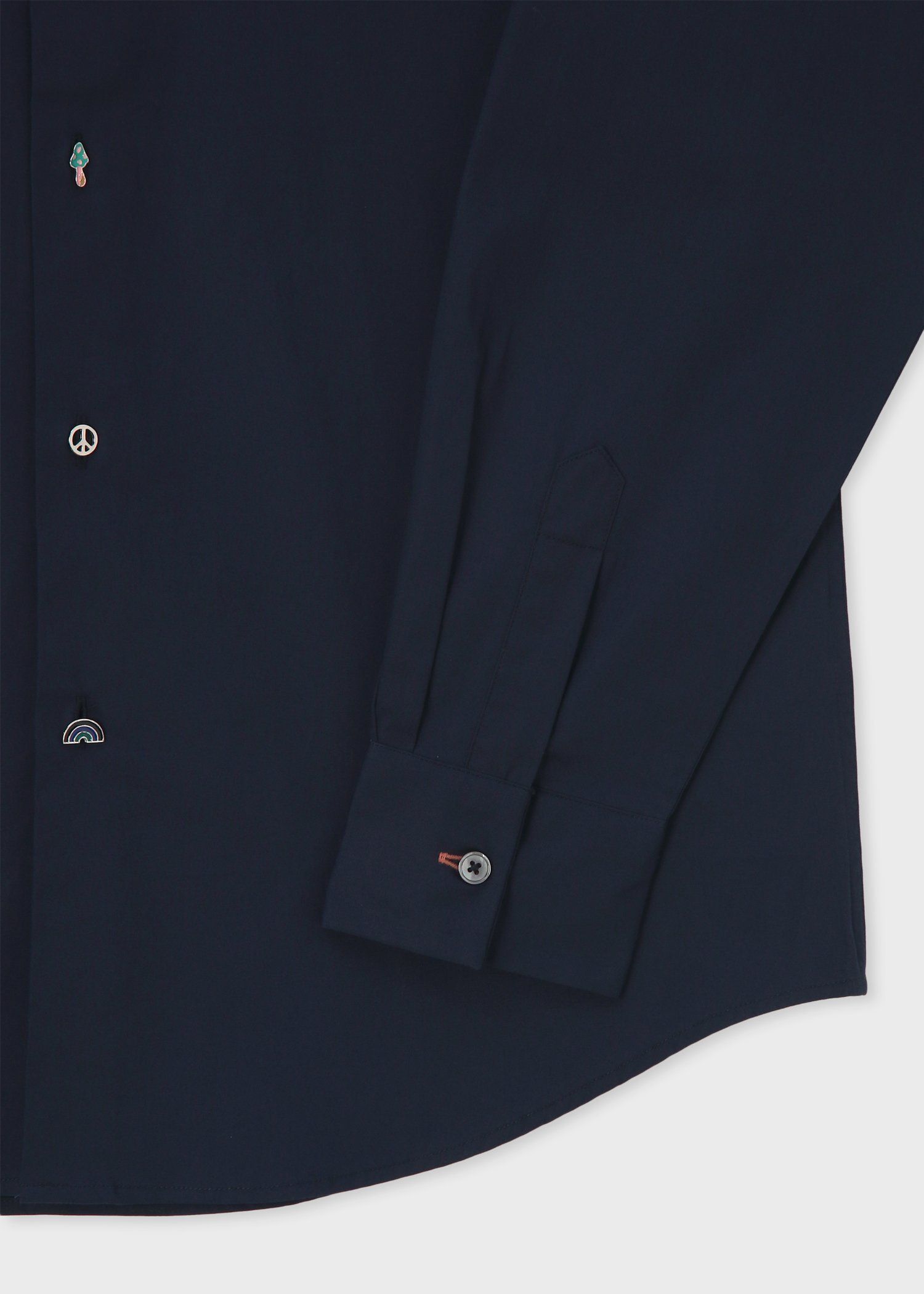 チャームボタン カジュアルシャツ