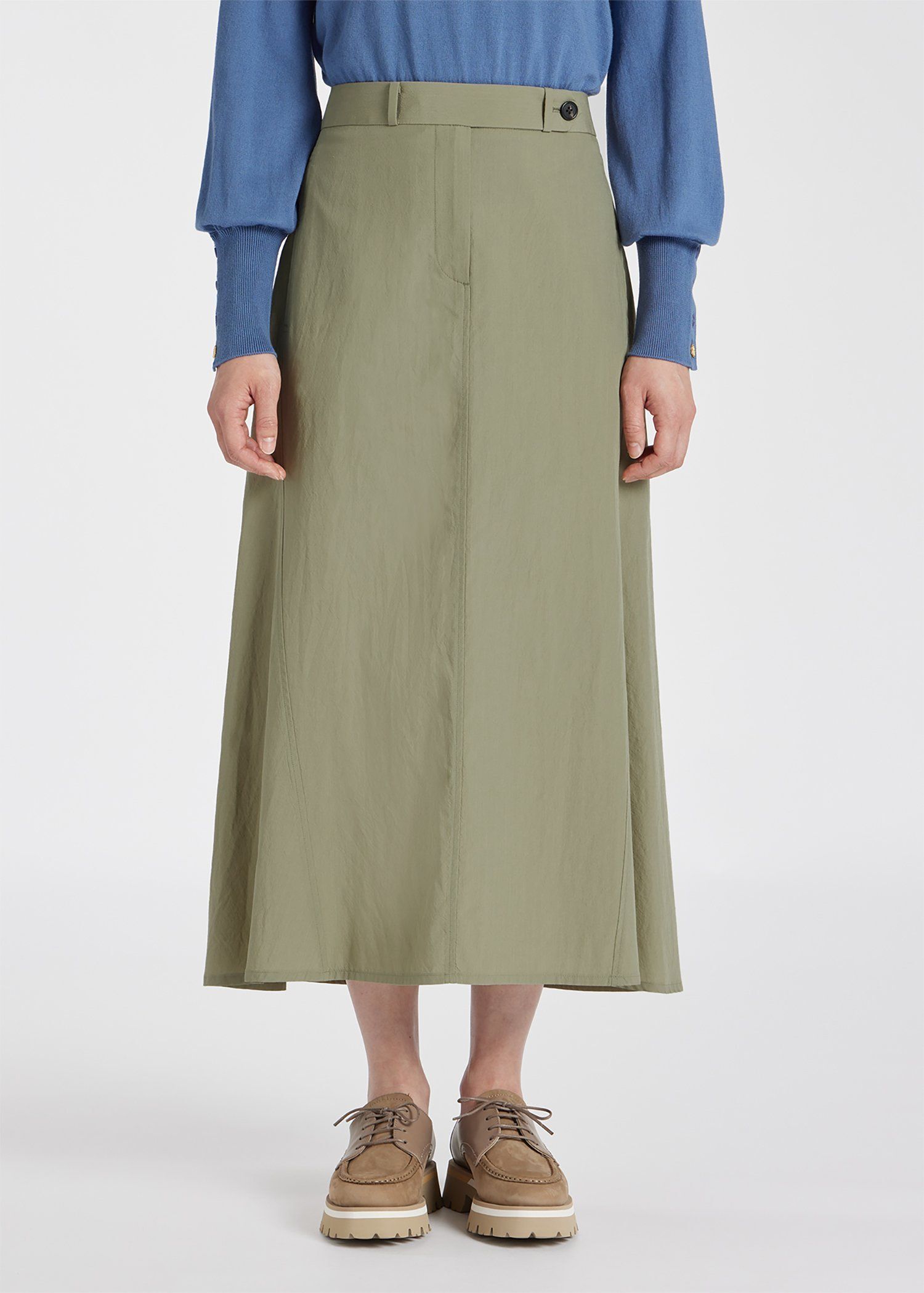 ウィメンズ レーヨンナイロン ロングスカート