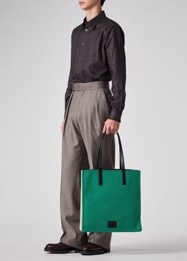 コンサティーナキャンバス トートバッグ（グリーン） ｜ポール・スミス