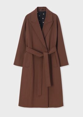 ウィメンズ コットンギャバジン ロングコート