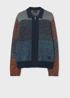 Paul Smith マルチカラー ブルゾン マルチボーダー ジップニットブルゾン ｜ポール・スミス