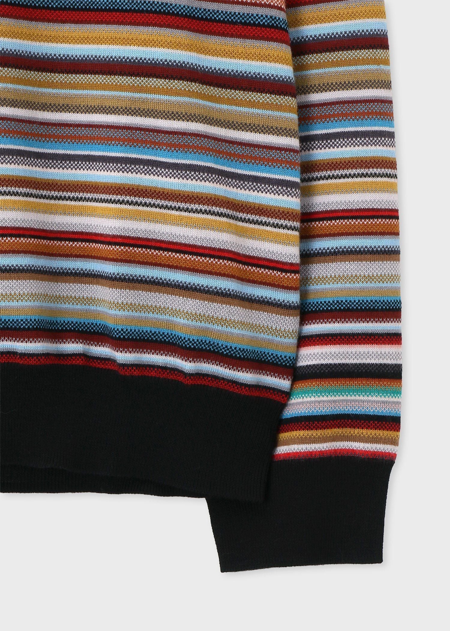 "Signature Stripe" クルーネックニット