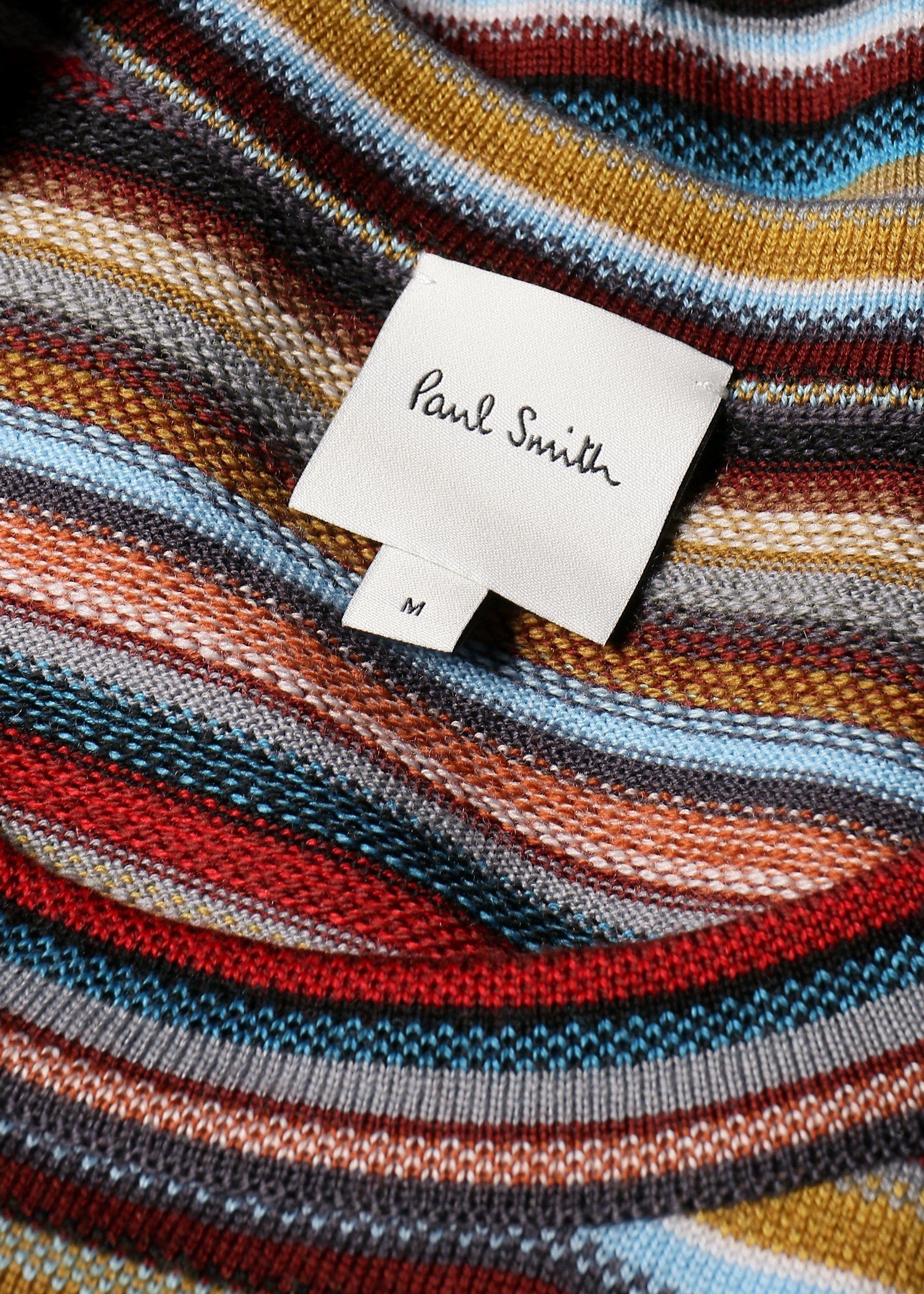 "Signature Stripe" クルーネックニット