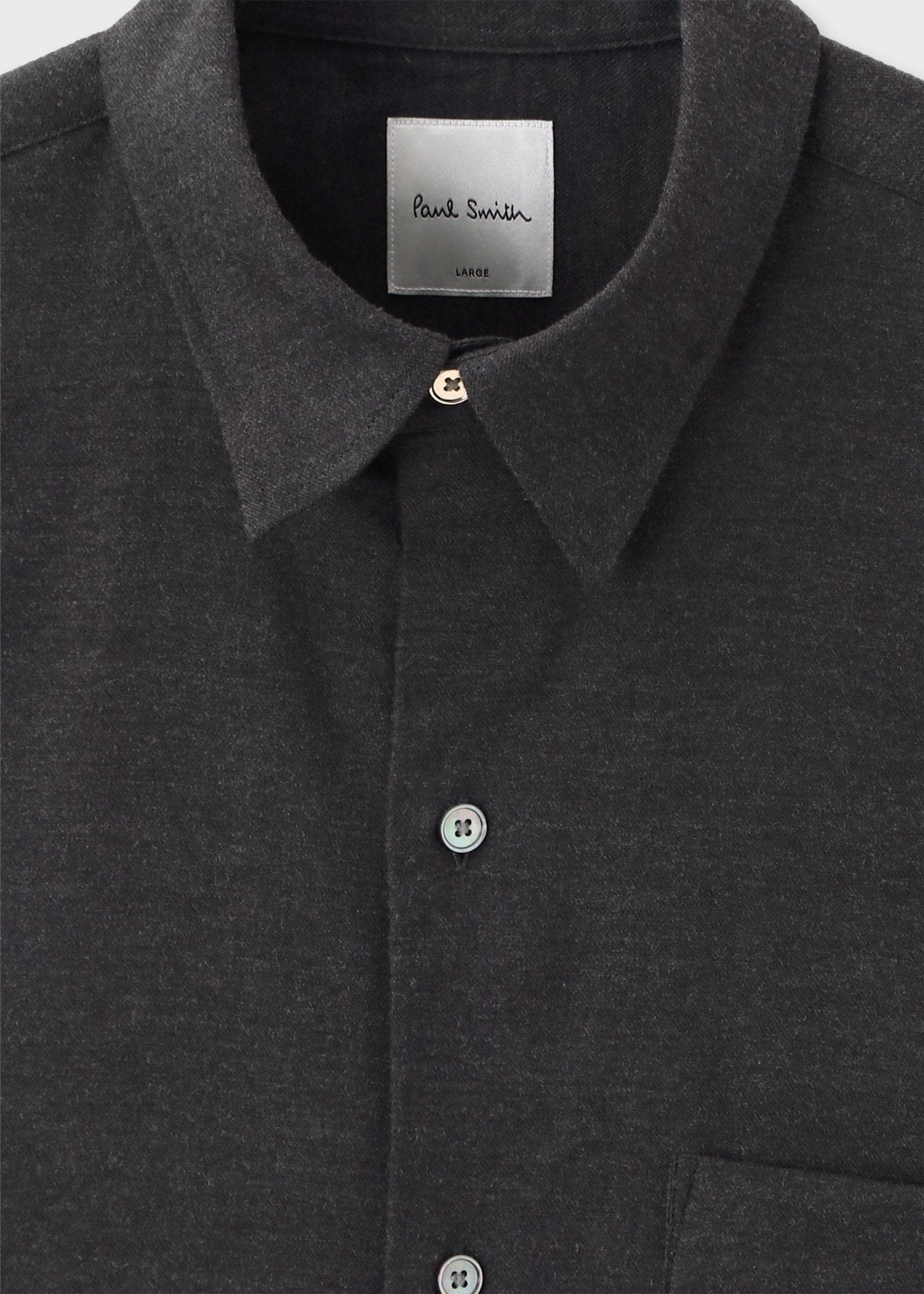 "Cropped Logo" フランネルシャツ