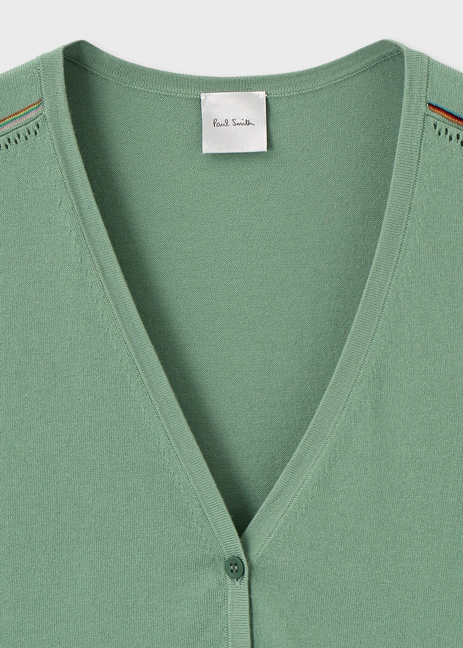 ウィメンズ "Signature Stripe" アイレット カーディガン