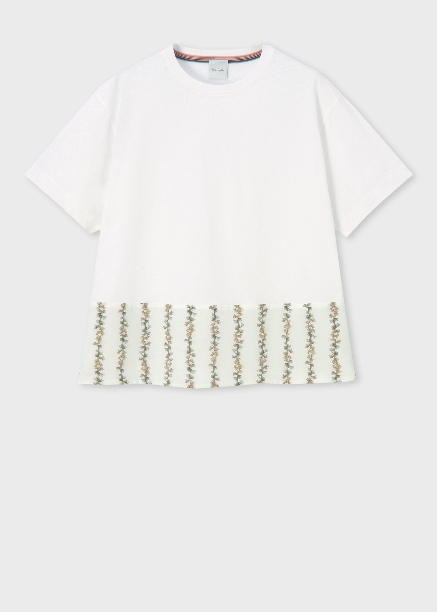 ウィメンズ プリント コンビネーション 半袖Tシャツ