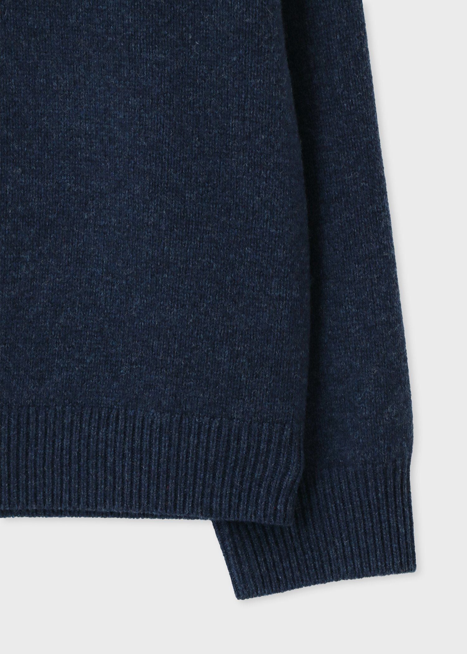 "Happy" メリノウール クルーネックニット