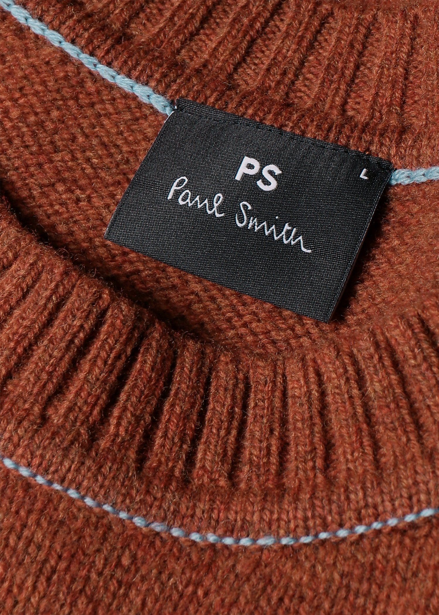 "Happy" メリノウール クルーネックニット