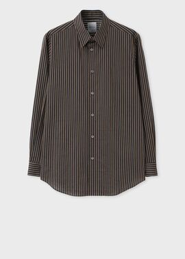 シックシンストライプ カジュアルシャツ