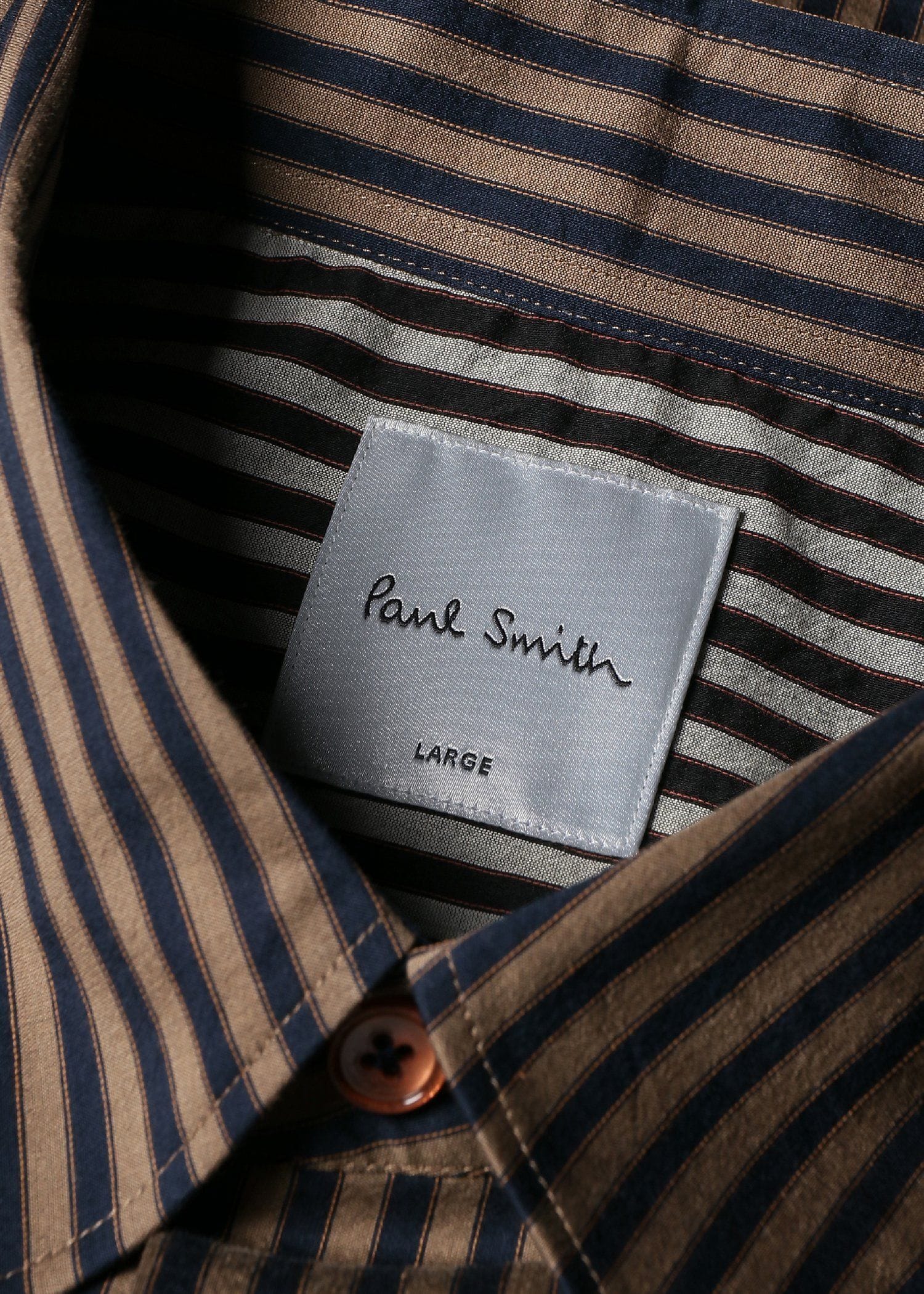 シックシンストライプ カジュアルシャツ（ネイビー） ｜ポール・スミス