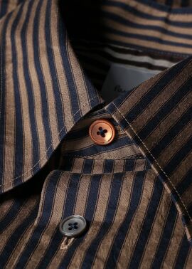 シックシンストライプ カジュアルシャツ（ネイビー） ｜ポール・スミス